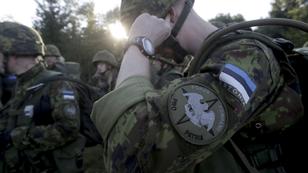 Estonia's Defence League volunteer soldiers attend training drill near Rabasaare, Estonia, September 12, 2015