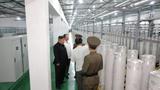 North Korean leader Kim Jong-un tours facilities during a visit to the Nuclear Weapons Institute and the production base of weapon-grade nuclear materials at an undisclosed location in North Korea, September 13, 2024 photo by KCNA via Reuters