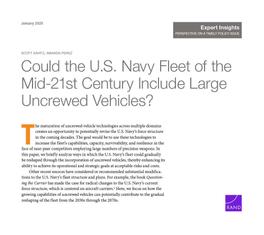Cover: Could the U.S. Navy Fleet of the Mid-21st Century Include Large Uncrewed Vehicles?